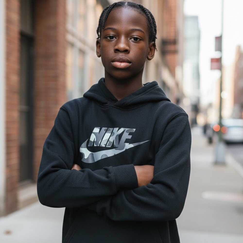 Nike Kids Dark Blue Hoodie